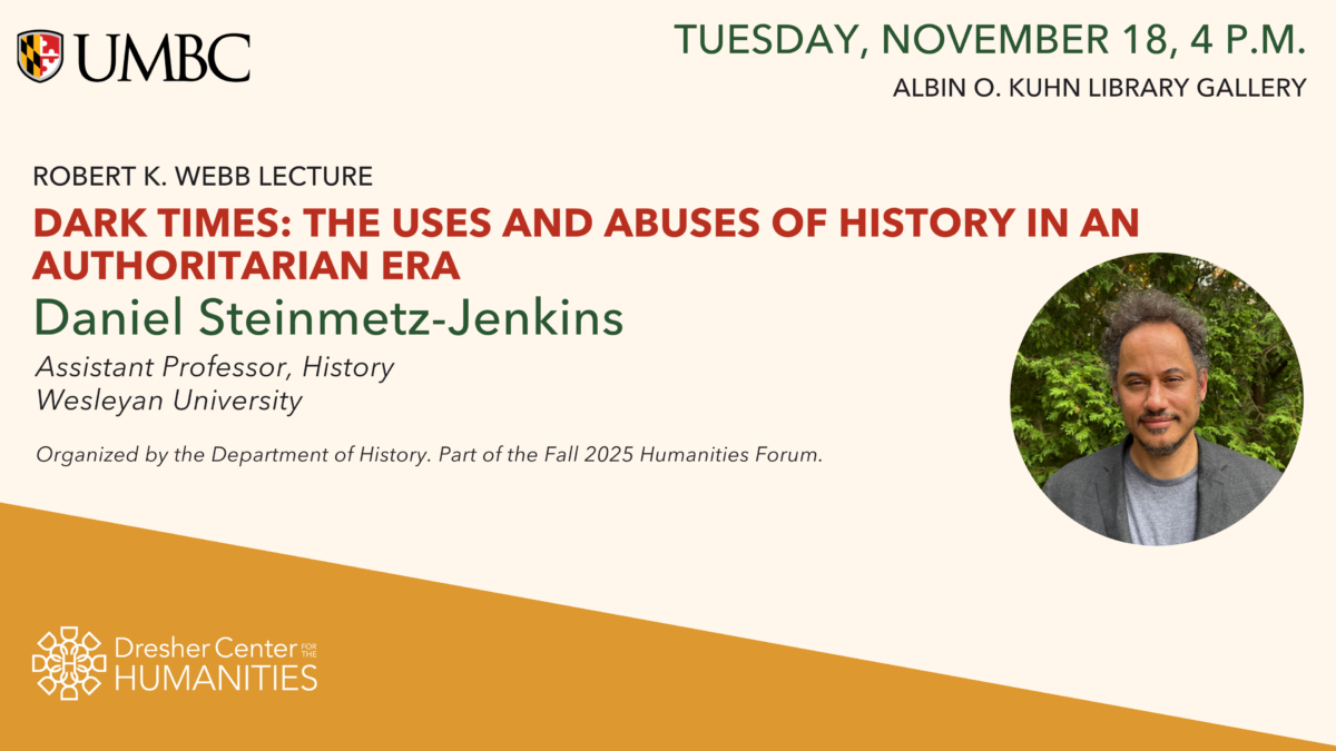 Robert K. Webb Lecture with Daniel Steinmetz-Jenkins